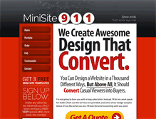 Tablet Screenshot of minisite911.com
